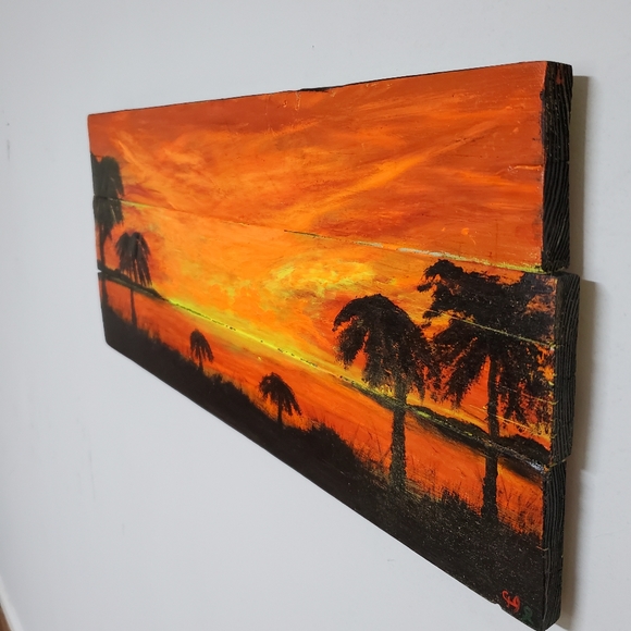 "Sunset from My Chaos" Original Art - Picture 3 of 4